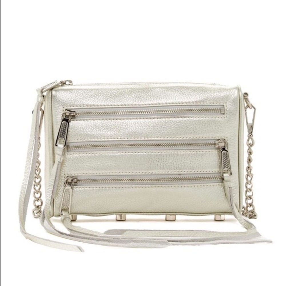 Rebecca minkoff silver crossbody
